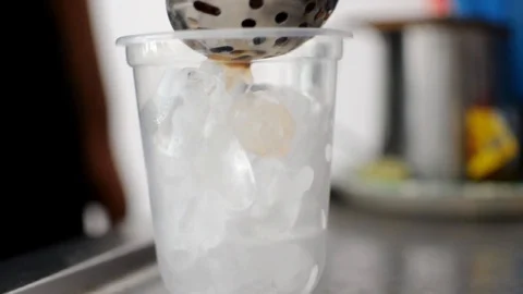 Bubble Milk Tea Stock Footage 120097355