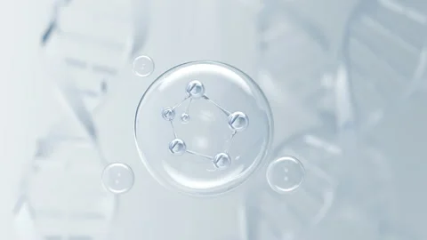 Bubble molecule Stock Footage 194258201