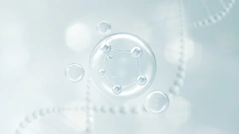 Bubble Molecule Stock Footage 194258503