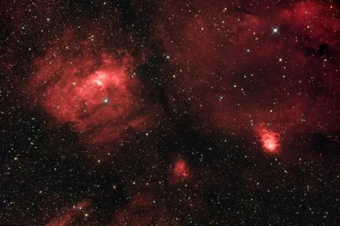 Bubble Nebula (NGC 7635) in Cassiopeia constellation Stock Photos