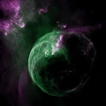 Bubble Nebula, Supernova Core pulsar neutron star. Elements of this image fur Illustrazione stock