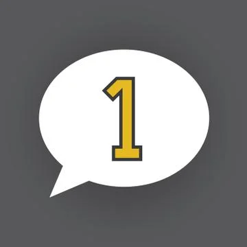 Bubble number Stock Illustration