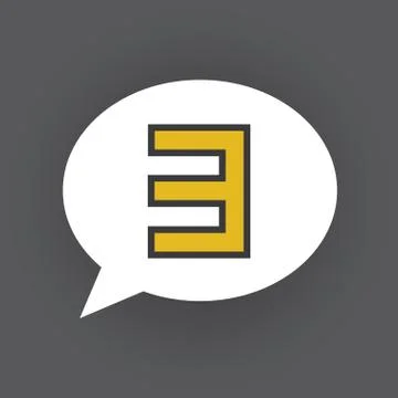 Bubble number Stock Illustration