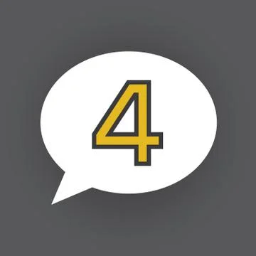 Bubble number Stock Illustration