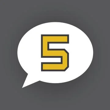 Bubble number Stock Illustration