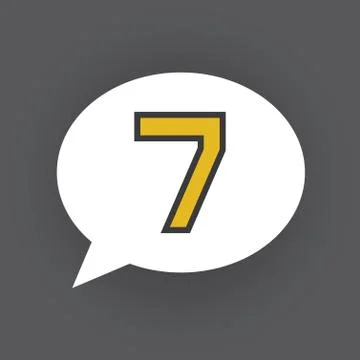 Bubble number Stock Illustration