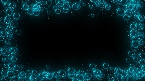 Bubble Particles Frame Video Animated Background Stock Footage 337523547