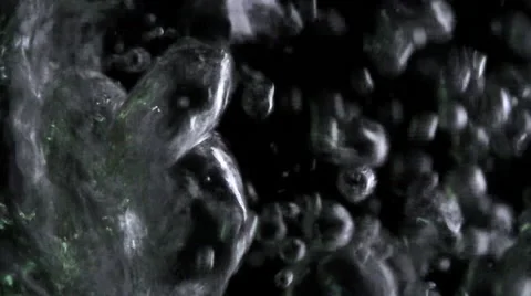 Bubble particles ultra close up Stock Footage 44294144