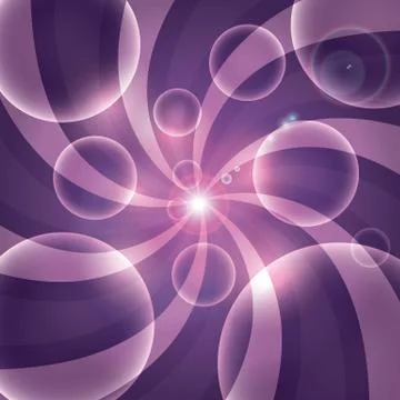 Bubble purple background Stock Illustration