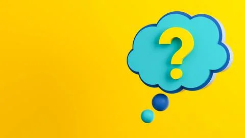 Bubble question Stock Photos