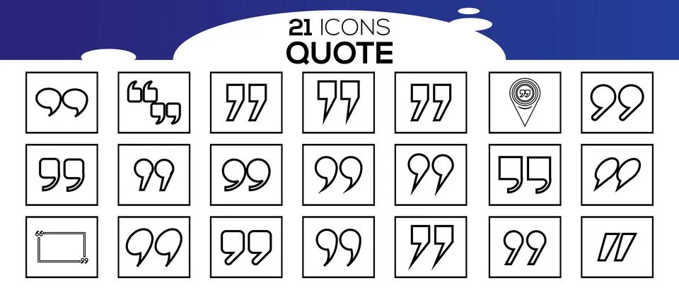 Bubble quotation, comment, message borders. Vector quote boxes, banners. Illustration