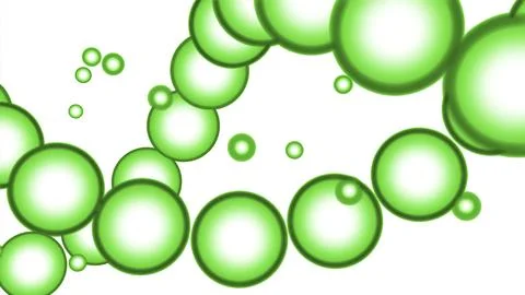 Bubble refreshing air bubbles in a shape of spiral. Design. Spinning transparent Stock Illustration
