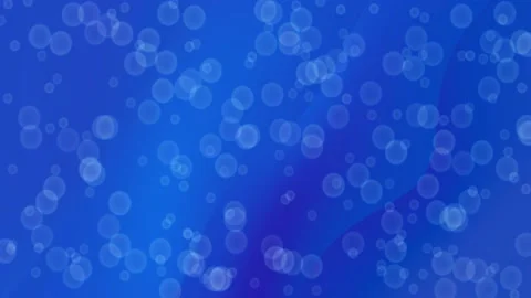 Bubble rise up in blue wavy background Stock Footage 201330004