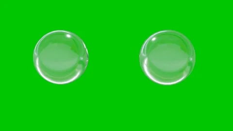 The bubble separates into two parts. Separated liquid particles. The foam div Stock Footage 238853014