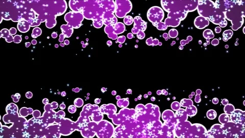 Bubble Shapes and Star Background Animation - Loop Rainbow Stock Footage 71551528