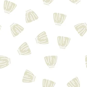 Bubble skirt glyph vector seamless pattern Illustrazione stock