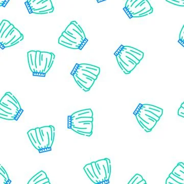 Bubble skirt vector seamless pattern Stock Illustration