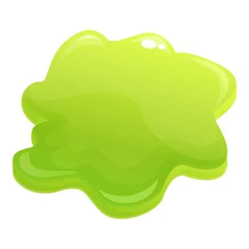 Bubble slime icon cartoon vector. Green drip Stock Illustration