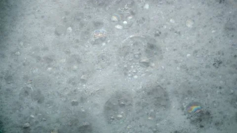 Bubble slow motion. Foam bubbles abstract. Stock Footage 160915087
