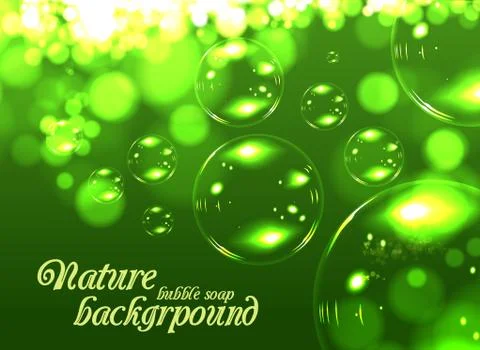 Bubble soap background Stock Illustration