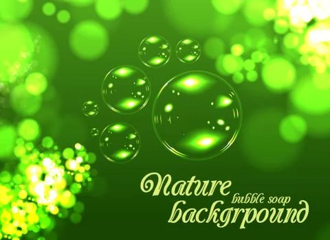 Bubble soap background Stock Illustration
