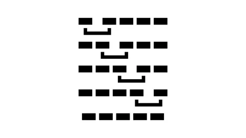 Bubble sort algorithm glyph icon animation Stock-Footage 326150683