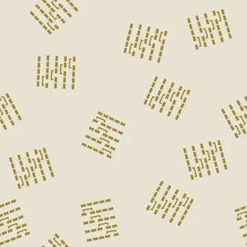 Bubble sort algorithm glyph seamless pattern Stock Illustration