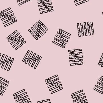 Bubble sort algorithm line seamless pattern Illustrazione stock