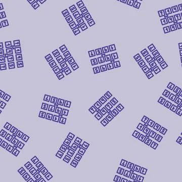 Bubble sort algorithm line vector seamless pattern Stock Illustration