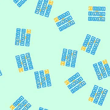 Bubble sort algorithm vector seamless pattern イラスト素材