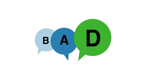 Bubble space frequently asked Bad text banner animation. Computer with icons mot Stock Footage 318463210