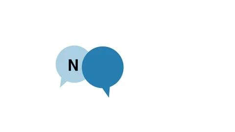 Bubble space frequently asked New text banner animation. Computer with icons mot Stock Footage 318521172
