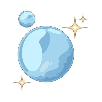 Bubble sparkle illustration Stock Illustration
