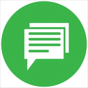 Bubble speak icon vector trendy flat style Stock Illustration