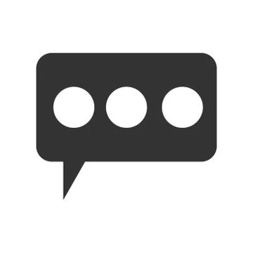 Bubble speak icon vector trendy flat style Stock Illustration