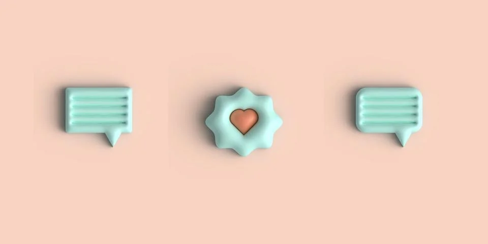 Bubble speech 3d 11 Stock Illustration