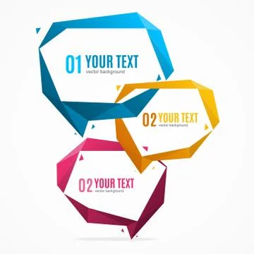 Bubble Speech Banner Card Set. Vector 스톡 일러스트