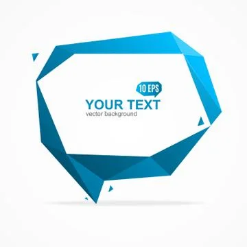 Bubble Speech Banner Card. Vector Illustrazione stock