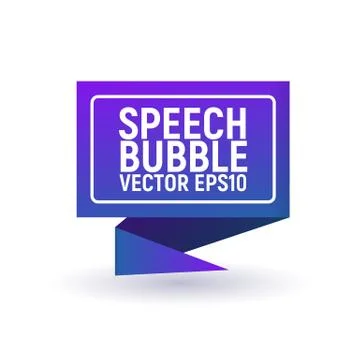 Bubble speech blue. Stock Illustration