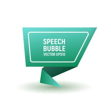 Bubble speech blue. Stock Illustration
