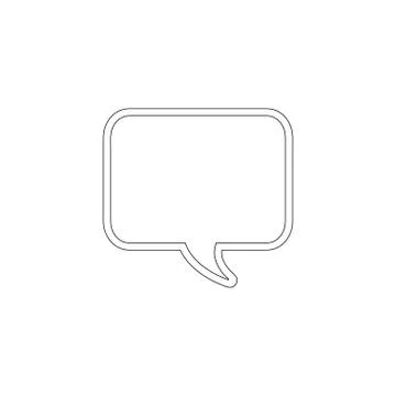 Bubble speech chat. flat vector icon Stock Illustration