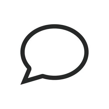 Bubble speech cloud vector communication icon comic message. Cartoon illustra Stockillustratie