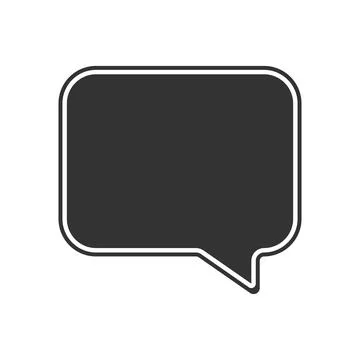 Bubble speech cloud vector communication icon comic message. Cartoon illustra Stock Illustration