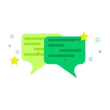 Bubble speech cloud vector communication icon comic message. Cartoon illustra 스톡 일러스트
