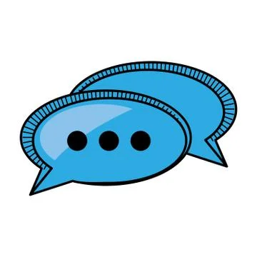 Bubble speech communication talk Illustrazione stock
