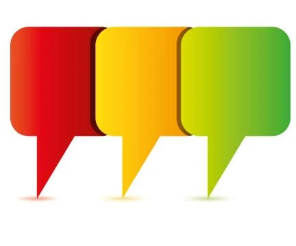 Bubble speech diagram, template Stock Illustration