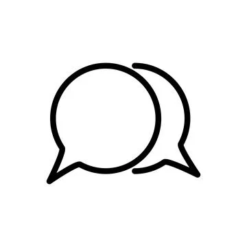 Bubble speech icon Stock Illustration
