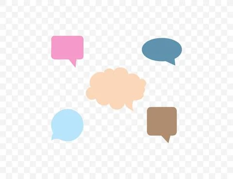 Bubble speech icon. Vector illustration. Flat design. Stock Illustration