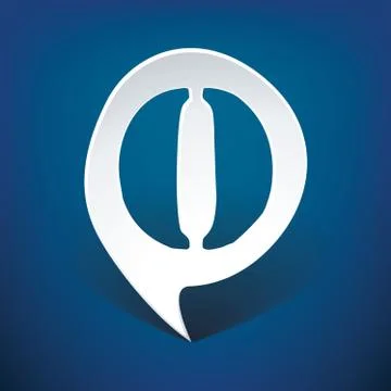 Bubble speech letter o Stock Illustration