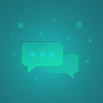 Bubble Speech Notification and announcement alert sign illustration icon with Stock Illustration